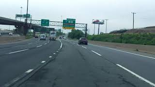 New Jersey Turnpike Exits 16W 15W 15E 14 14A southeastbound [upl. by Hairym]