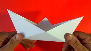 Como hacer un barco de papel  How to make a paper boat Origami [upl. by Ellmyer]