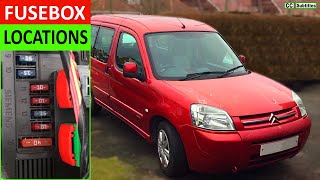 Citroen Berlingo Fuse Box Locations and how to check Fuses on Citroen Berlingo [upl. by Huei856]