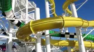 Carnival Sunshine New Water Park Tour  Waterworks  Cruise ship [upl. by Nadeen]