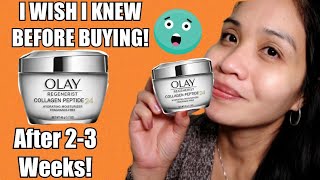 After 23 Weeks Olay Regenerist Collagen Peptide 24 MoisturizerAntiAging [upl. by Kolb]