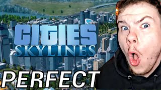 Engineering the PERFECT CITY in Cities Skylines [upl. by Laekim]