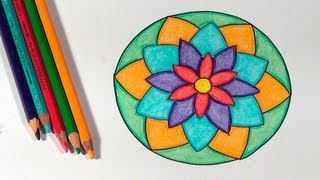 COMO DESENHAR Mandalas  DIY HOW TO DRAW Mandalas  CÓMO DIBUJAR Mandalas [upl. by Olegna]