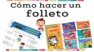 Cómo hacer un folleto  Educación Primaria [upl. by Fitalludba]