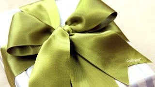 Como hacer moño para regalo  How to tie a gift bow [upl. by Jaymie19]