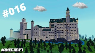 Schloss Neuschwanstein in Minecraft bauen  Bauvorlage 016 [upl. by Eimiaj596]