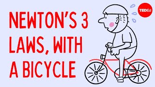 Newtons 3 Laws with a bicycle  Joshua Manley [upl. by Ssalguod91]