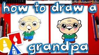 How To Draw A Cartoon Grandpa [upl. by Nahc]