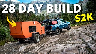 FULL TOUR  How To Build an AFFORDABLE CAMPER in 4 Weeks [upl. by Kenlay]