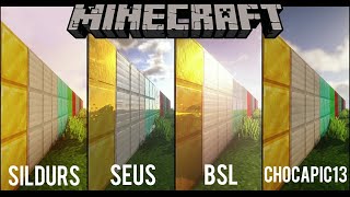 Sildurs SEUS BSL and Chocapic13 Shaders comparison  Minecraft 1144 [upl. by Pierpont]