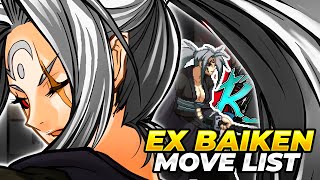 EX BAIKEN MOVE LIST  Guilty Gear XX Accent Core Plus R GGXXACPR [upl. by Gnad]