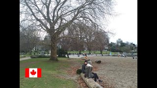 Kitsilano Beach Vancouver in Winter [upl. by Ecnaiva]