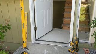 Jeld Wen Front Door Installation  Really crappy products and craftsmanship PART 1 [upl. by Iams]