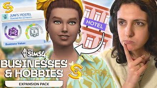 Running a HOTEL in The Sims 4 with Businesses amp Hobbies🏨 [upl. by Hteboj959]