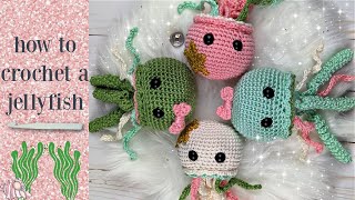 How to Crochet a Jellyfish  Jellyfish Amigurumi Pattern  Ocean Crochet Pattern [upl. by Enilorac879]