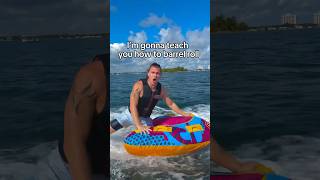 A Pro Tubers Tutorial on How to BARREL ROLL tubing boat watersports tutorial [upl. by Kalli116]