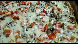 Pizza z pieczarkami  rewelacja  palce lizać [upl. by Gies721]