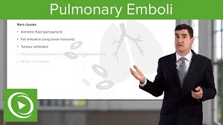 Pulmonary Emboli – Pulmonary Vascular Disease  Lecturio [upl. by Deerdre]