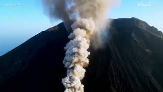 Italys Mount Stromboli erupts spewing lava and ash [upl. by Naarah469]