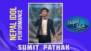 Jhamke Guleli  Nepal Idol Performance  Sumit Pathak  Nepal Idol Season 2  झम्के गुलेली [upl. by Prestige]