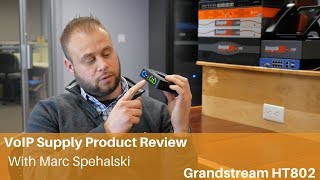 VoIP Supply Review  Grandstream HT802 Analog Telephone Adapter [upl. by Shandee]