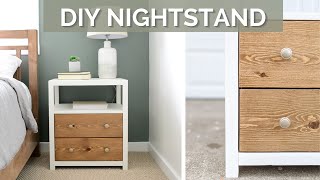 DIY Modern Farmhouse Nightstands [upl. by Neelav]