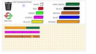 Cuisenaire Rods Virtual Manipulative [upl. by Sinnylg]