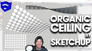 Creating an ORGANIC CURVED CEILING in SketchUp [upl. by Retsam]