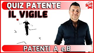 QUIZ PATENTE  IL VIGILE  SEI PREPARATO [upl. by Noelyn]