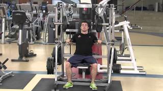 Hammer Strength Seated Chest Press Tutorial [upl. by Pepito]