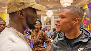 The moment when Terence Crawford STEPPED to Devin Haney amp SIZED HIM UP Did he intimidate him [upl. by Essam]