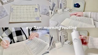 my productive 5am morning routine ✧‧˚ [upl. by Goerke]