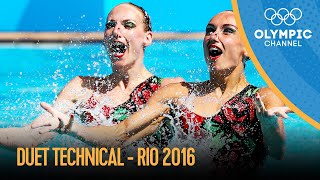 Artistic Swimming Duet Technical  Rio 2016 Replays [upl. by Anola853]