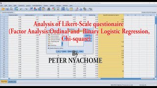 SPSS How to analyze and interpret LikertScale Questionnaire using SPSShttpsyoutubeA6g8NG3Kvo [upl. by Nnaed387]