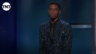 Chadwick Boseman Tribute to Denzel Washington  AFI 2019  TNT [upl. by Acirtap]