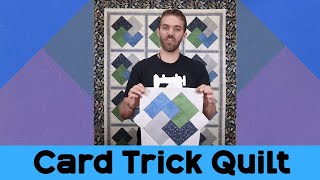 QUICK Card Trick Quilt Tutorial  Sewing Project [upl. by Nylknarf]