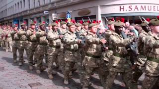 Scots Black Watch Homecoming Parade Dundee Scotland April 20th [upl. by Selhorst]