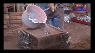 😲😲Increíble fundición de ALUMINIO con moldes métodos de producción [upl. by Ellerehc832]