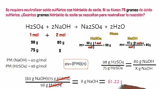 ESTEQUIOMETRIA 1 ejemplos [upl. by Rama]