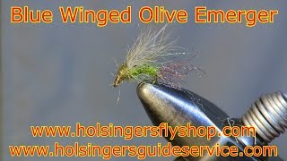 Blue Winged Olive Emerger Holsingers Fly Shop [upl. by Sullecram261]