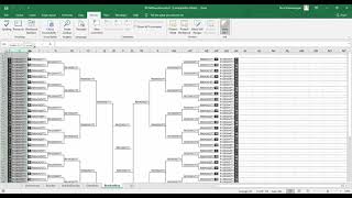 2021 March Madness Brackets in Excel [upl. by Claud363]