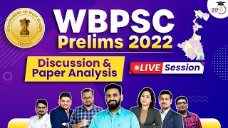 WBCS Prelims 2022  Answer key Discussion amp Paper Analysis  Live  Study IQ Bangla [upl. by Geehan]