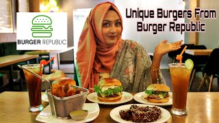 WHAT IS BRIOCHE BURGER BUN😮😮 UNIQUE BURGER EXPERIENCE AT BURGER REPUBLIC BANANI PRIOTEE101 [upl. by Raffo]