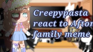 💮Creepypasta react to Afton family meme Elizabeth Afton14💮 [upl. by Neltiac]