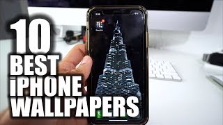 10 BEST Wallpapers for Apple iPhone X XS XR amp 11 [upl. by Arihsa46]