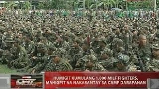 Humigit kumulang 1000 MILF fighters mahigpit na nakabantay sa Camp Darapanan  QRT [upl. by Meir93]