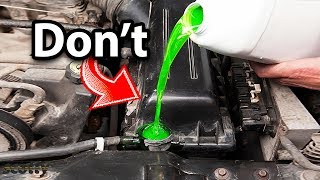 Never Do This When Changing Your Coolant [upl. by Nnyllatsyrc]