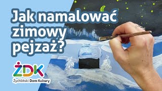 Jak namalować zimowy pejzaż [upl. by Attenaj]