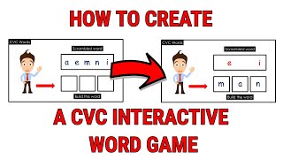 How To Create an Interactive Word Game in Powerpoint [upl. by Osi616]