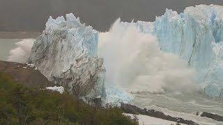 Argentinian glacier collapses on camera [upl. by Analos]